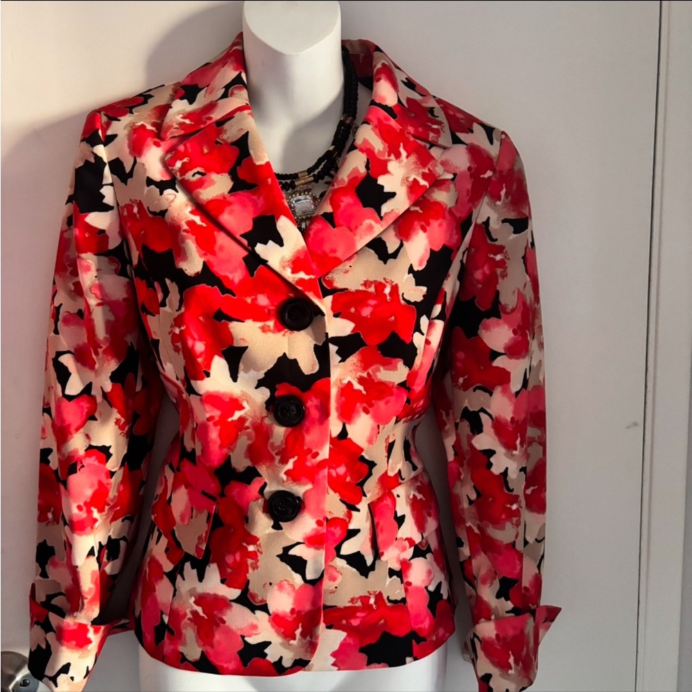 LE SUIT Bright Floral Blazer